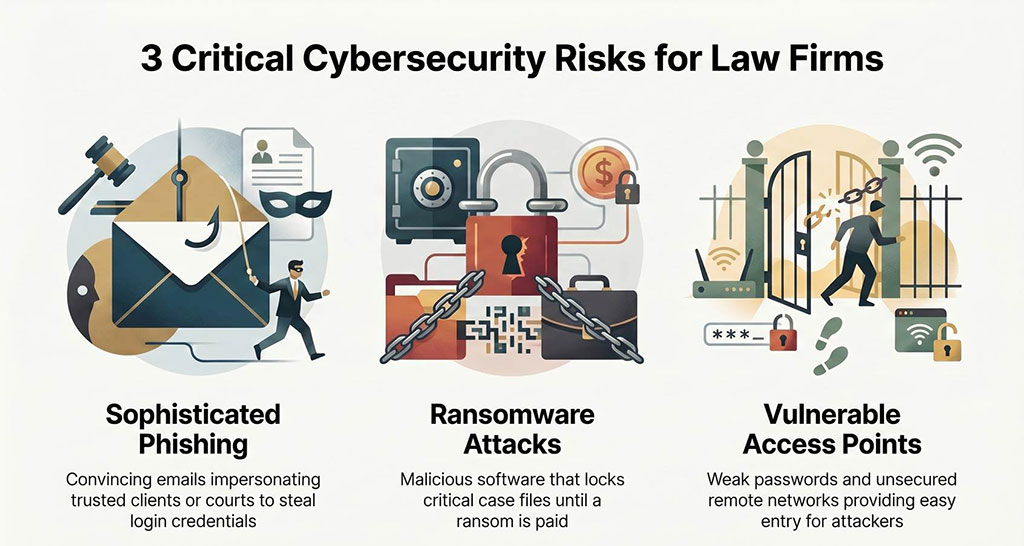 What Are the Biggest Cybersecurity Risks for Law Firms in 2026?